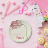 ヴィンテージチューリップ – サマーピクニック紙プレート ペーパープレート (パーティー)