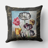 ヴィンテージチューリップ – テンプルオブフローラボタニカル クッション (裏面)