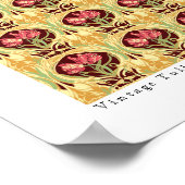 ヴィンテージチューリップbyリンダ・ベッカーのポスター ポスター (角)