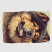 ヴィンテージチョウ絵画ス ゴルフタオル (横)