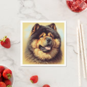 ヴィンテージチョウ絵画ス スタンダードカクテルナプキン (インサイチュ)