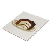 ヴィンテージチョコレートはレイヤーケーキを凍らしました タイル (側面)