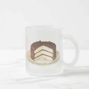 ヴィンテージチョコレートアイス層ケーキ フロストグラスマグカップ