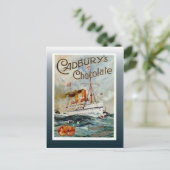 ヴィンテージチョコレートポスター、Cadbury's Chocolate ポストカード (スタンド正面)