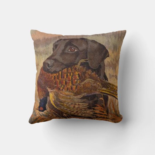 ヴィンテージチョコレート実験室の狩り クッション (裏面)