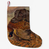 ヴィンテージチョコレート実験室の狩り スモールクリスマスストッキング (正面)
