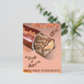 ヴィンテージチョコレート広告 ポストカード (スタンド正面)