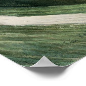 ヴィンテージチョークパスInイギリス、レトロ風景 ポスター (角)