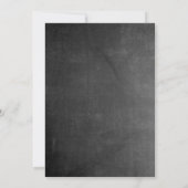 ヴィンテージチョークボードの結婚式招待状 招待状 (裏面)