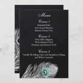 ヴィンテージチョーク結婚ボードの名刺 メニュー (正面/裏面)