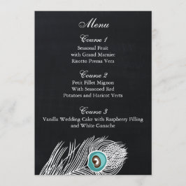 ヴィンテージチョーク結婚ボードの名刺 メニュー