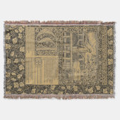 ヴィンテージチョーサーリーフバイケルマスコットプレス スローブランケット (正面)