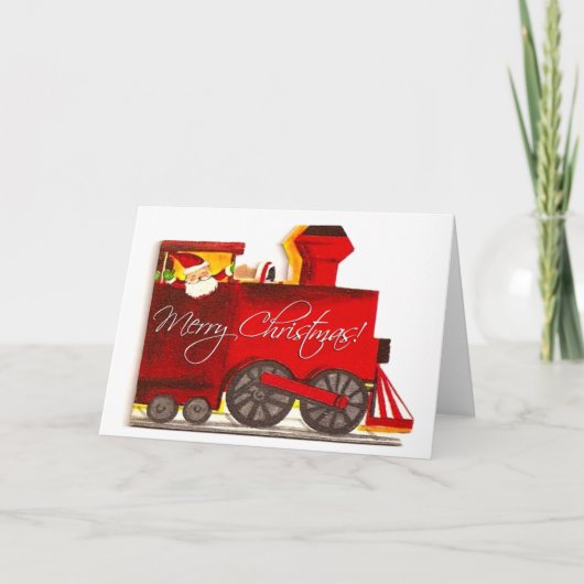 ヴィンテージチョートレインクリスマス シーズンカード (正面)