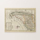 ヴィンテージチリとアルゼンチンの地図(1732年) ジグソーパズル (横)