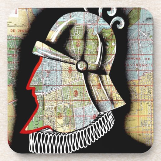 ヴィンテージチリサンティアゴトラベル コースター (正面)