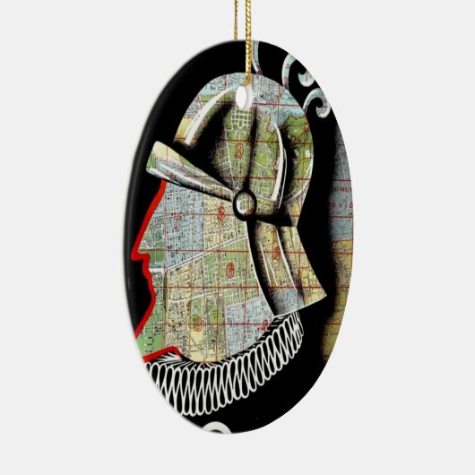 ヴィンテージチリサンティアゴトラベル セラミックオーナメント (右)