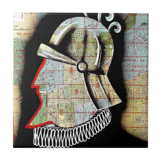 ヴィンテージチリサンティアゴトラベル タイル (正面)