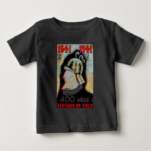 ヴィンテージチリサンティアゴトラベル ベビーTシャツ