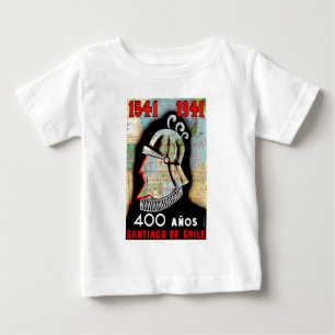 ヴィンテージチリサンティアゴトラベル ベビーTシャツ