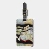 ヴィンテージチリサンティアゴトラベル ラゲッジタグ (正面縦)