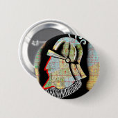 ヴィンテージチリサンティアゴトラベル 缶バッジ (正面&裏面)