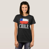 ヴィンテージチリ国旗I愛チリ Tシャツ (正面フル)