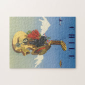 ヴィンテージチリ旅行ポスターデザイン ジグソーパズル (横)