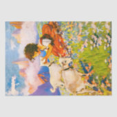 ヴィンテージチルドレンイラストレーションハイディティッシュペーパー 薄葉紙 (正面)