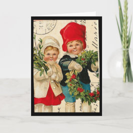 ヴィンテージチルドレンクリスマスカード シーズンカード