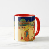 ヴィンテージチルドレンズシスターズファミリーバケーションアットビーチ マグカップ (正面右)