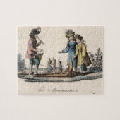 ヴィンテージチルドレン人形アンティーク ジグソーパズル (横)