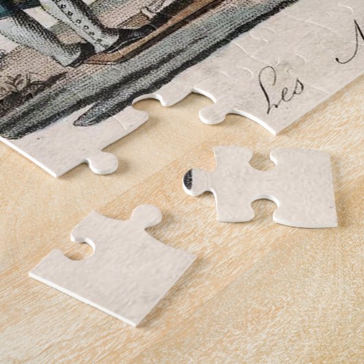 ヴィンテージチルドレン人形アンティーク ジグソーパズル (側面)