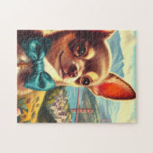 ヴィンテージチワ絵画フア ジグソーパズル (横)