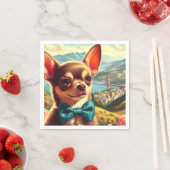 ヴィンテージチワ絵画フア スタンダードカクテルナプキン (インサイチュ)