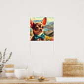 ヴィンテージチワ絵画フア ポスター (キッチン)