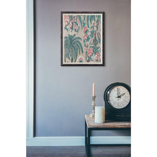 ヴィンテージチンツフローラ熱帯パターンデクページ 薄葉紙