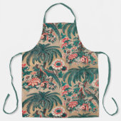 ヴィンテージチンツフローラ熱帯パターン エプロン (正面)