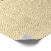 ヴィンテージチンパンジーイラストレーションオンバーラップ ポスター (角)