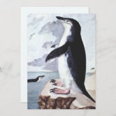 ヴィンテージチンラップペンギン、南極の鳥 (正面/裏面)