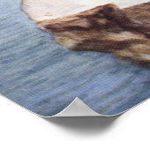 ヴィンテージチンラップペンギン、南極の鳥 ポスター (角)