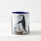 ヴィンテージチンラップペンギン、南極の鳥 マグカップ (中央)