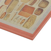 ヴィンテージチーズチャートイラストレーションチーズメニュー カッティングボード (角)