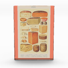 ヴィンテージチーズチャートイラストレーションチーズメニュー フォトブロック