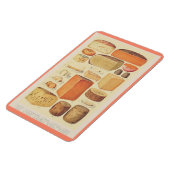 ヴィンテージチーズチャートイラストレーションチーズメニュー マグネット (左側)