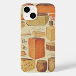 ヴィンテージチーズチャートイラストレーションチーズメニュー Case-Mate iPhone 14ケース