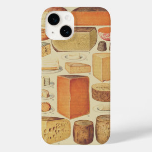 ヴィンテージチーズチャートイラストレーションチーズメニュー Case-Mate iPhone 14ケース