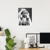 ヴィンテージチーフジョセフ先住民アメリカン ポスター (ホームオフィス)