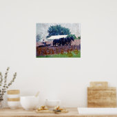 ヴィンテージチームの作業 ポスター (キッチン)