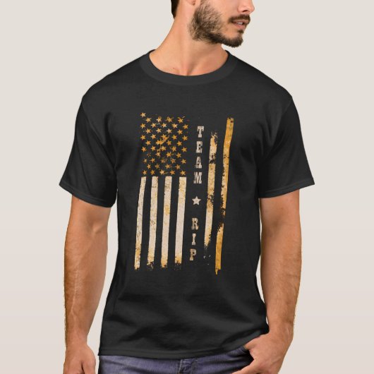 ヴィンテージチームリップフラグ Tシャツ (正面)