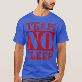 ヴィンテージチームNoスリープレッド文字 Tシャツ